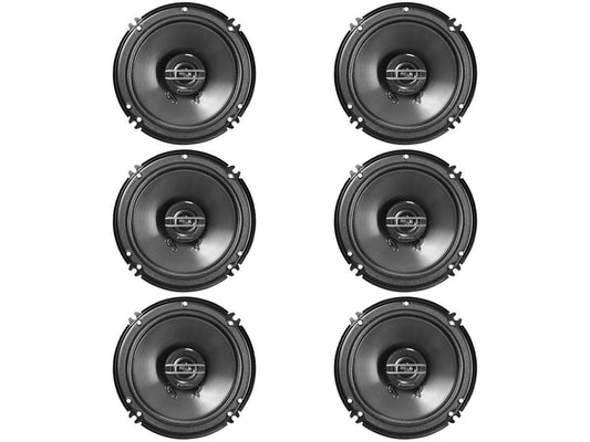 (Pack of 6) Pioneer TS-G1620F 250 Watts 6.5 2-Way Coaxial Car Audio Speakers